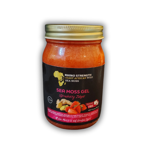 Shop Strawberry Ginger Sea Moss Gel - 16oz | Rhino Strength